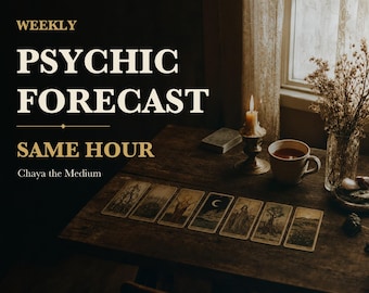 Weekly Psychic Forecast | The Seven Days Ahead | Love, Work, Money | Same Hour