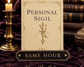 Custom Sigil Design | Your Personal Intention Symbol | Same Hour Digital Download With Meaning