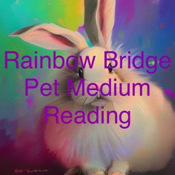 Psychic Medium reading with a pet over the rainbow bridge READ DESCRIPTION