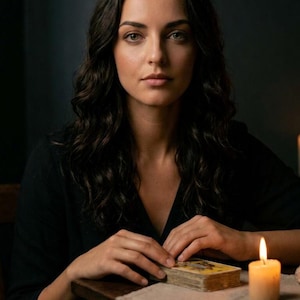 May include: A white ceramic mug with a black handle and the text "But First, Coffee" in a bold, black font. The mug is set against a blurred background, suggesting a cozy setting.