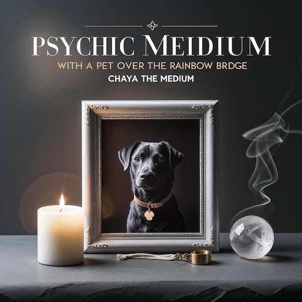 Psychic Medium Reading met een huisdier over de regenboogbrug • 48 uur levering