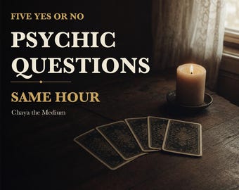 Five Yes or No Questions | Psychic Reading With Short Reasons | Same Hour