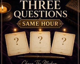 Detailed Psychic Reading 3 Questions | Love, Career, Relationship | Same Hour Delivery