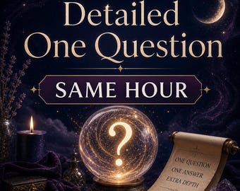 Detailed Psychic Question Reading | Same Hour One Clear Answer