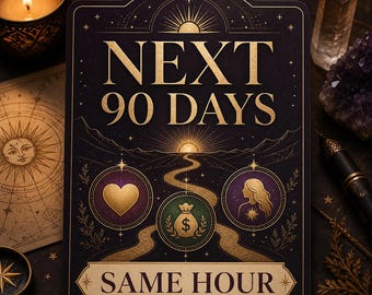 Next 90 Days Psychic Reading | Love, Money and Personal Power | Same Hour Delivery