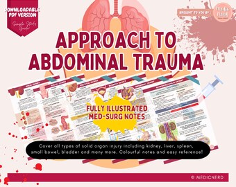 Abdominal Trauma Study Guide: ATLS Medical Nursing Notes (PDF Download