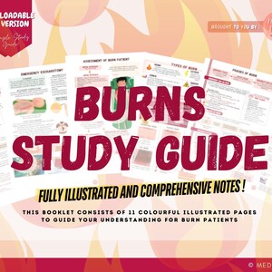 Burns Study Guide: Med-Surg Nursing Notes (PDF Download)