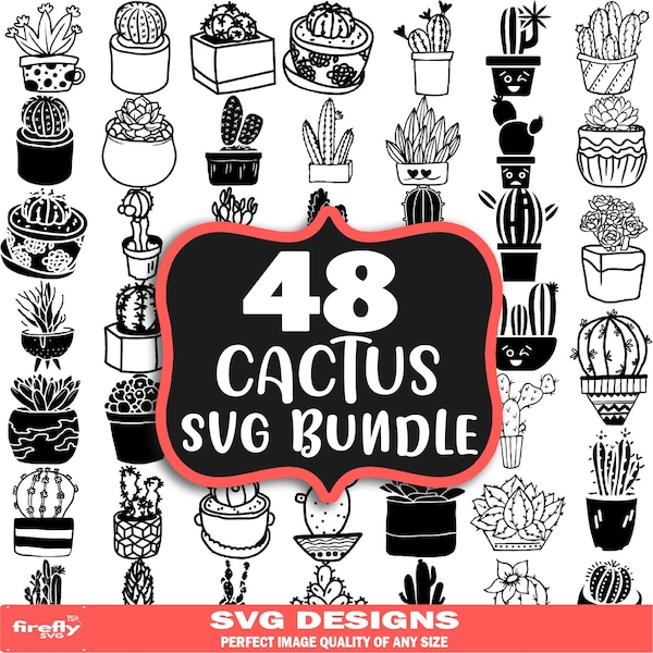 Cactus SVG bundle, succulent svg, cactus clipart, svg, cactus, desert svg, svg files for cricut, cactus cut file, svg bundle, cactus svg