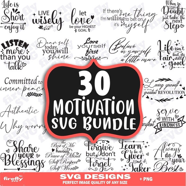 Motivation Quotes SVG Bundle Motivational Sayings Bundle Inspirational Mindsets SVG Love svg Positive Quotes svg Cut Files Cricut Silhouette