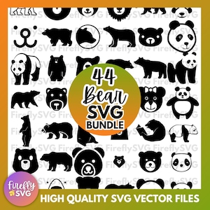 Bundle SVG maman ours, famille svg, papa ours svg, svg ours, maman ours svg bébé ours svg ours famille ours silhouette svg fichiers pour cricut