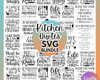 20 Kitchen SVG Bundle Cooking svg Baking svg Potholder svg Kitchen Cut file Chopping board svg Kitchen Quotes Chef apron Svg file for cricut
