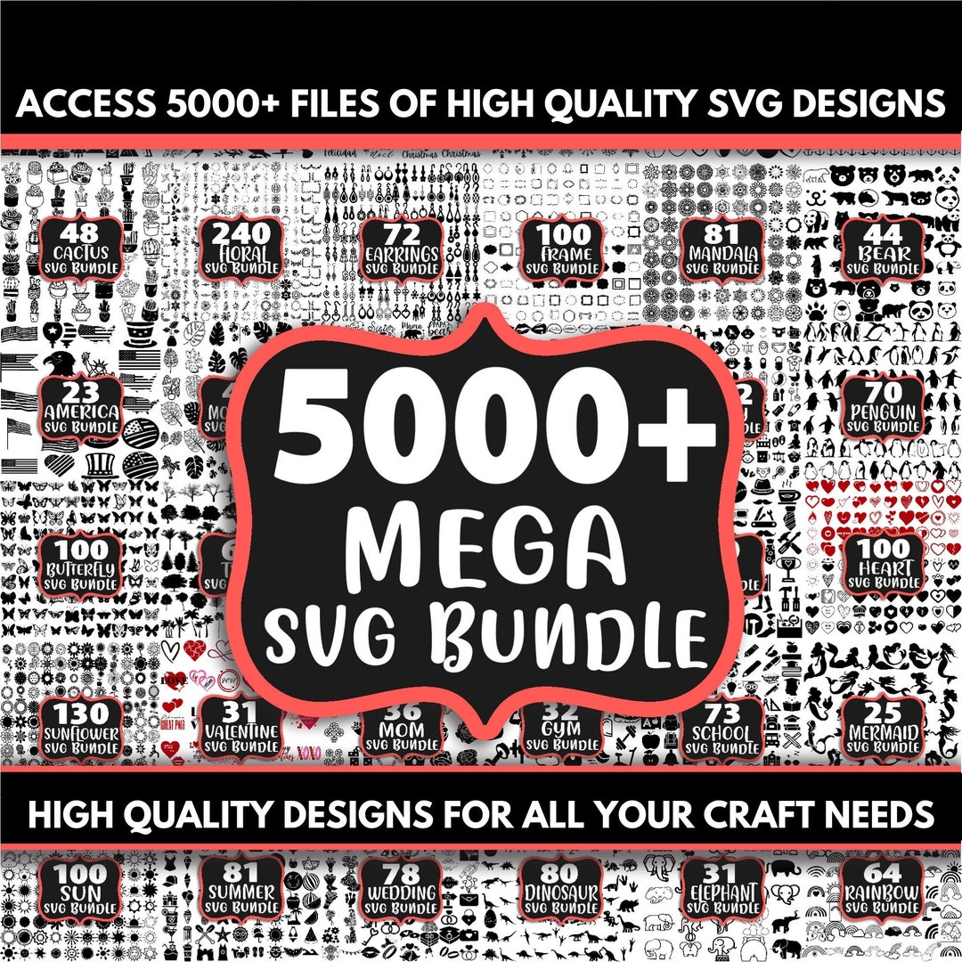 All Files SVG Bundle, Mega SVG Bundle, T Shirt Designs SVG, Svg Files ...
