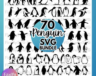 Penguin SVG Bundle, penguin svg, penguin clipart, penguin silhouette, penguin vector, penguin cut file, penguin cricut, svg files for cricut