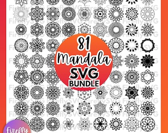 Mandala SVG Bundle, svg files for cricut, svg, mandala svg, mandala flower svg, mandala cut file for cricut silhouette, easy cut, mandala