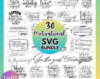Motivation Quotes SVG Bundle Motivational Sayings Bundle Inspirational Mindsets SVG Love svg Positive Quotes svg Cut Files Cricut Silhouette