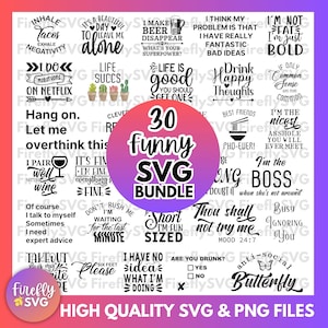 Lustiges SVG-Bundle, sarkastisches svg-Bundle, lustiges svg-set sarkastisches svg, freches svg, svg-Bundle, lustige Sprüche-svp, svg-Dateien für Cricut, lustiges svg
