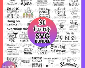 Pacote SVG engraçado, pacote SVG sarcástico, citações engraçadas SVG, SVG sarcástico, SVG atrevido, pacote SVG, provérbios engraçados SVG, arquivos SVG para Cricut, SVG engraçado