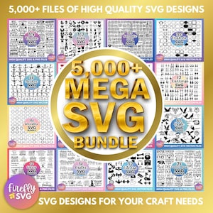 Lot méga SVG, dessins de T Shirt SVG, fichiers svg pour cricut, fichiers de coupe silhouette, clipart, svg pour chemises, cadre svg, bundles de conception svg