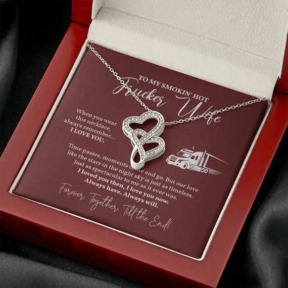 To My Trucker Wife Necklace Truck 
