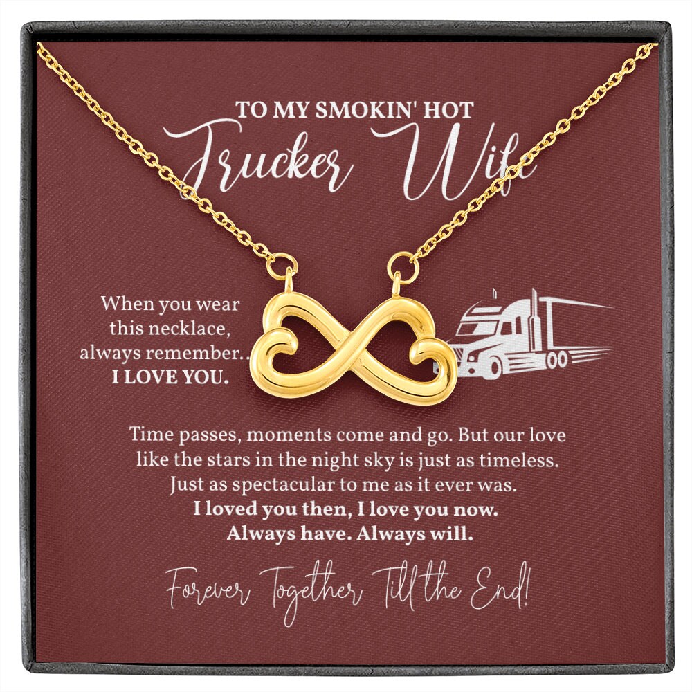 To My Trucker Wife Necklace Truck 