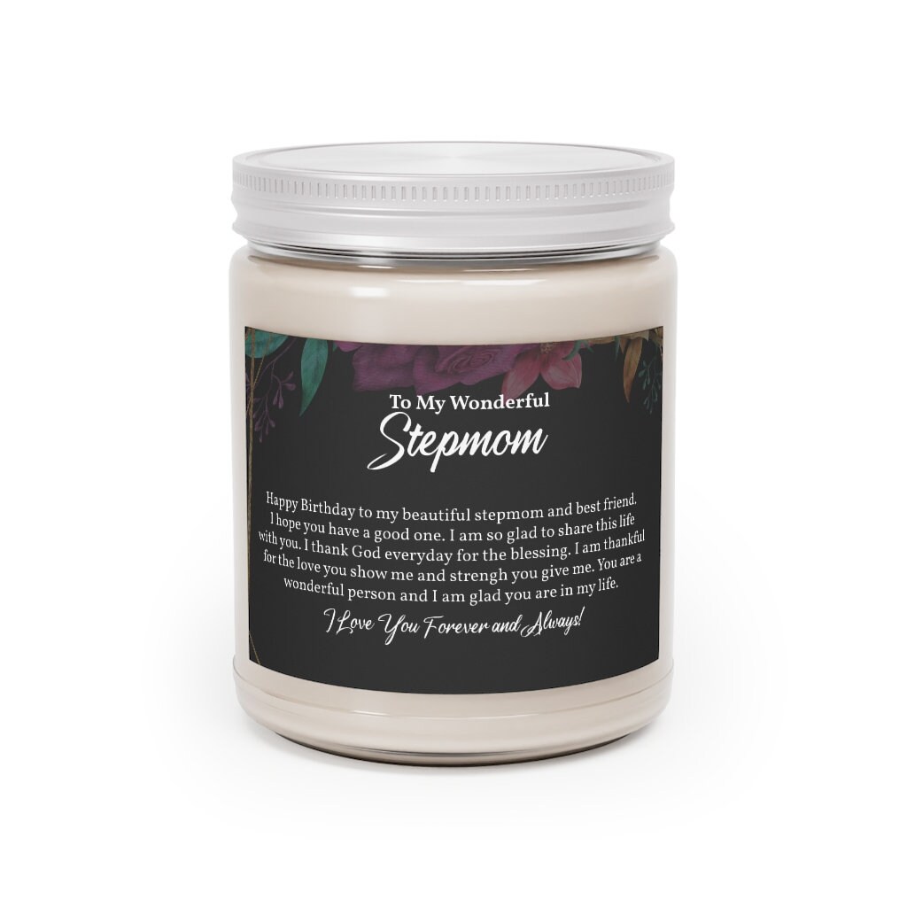 Happy Birthday to My Wonderful Stepmom Natural Soy Candle Gift Etsy