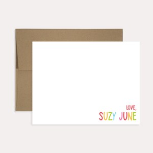 Personalized Stationery Set: Kids Thank You Note Cards