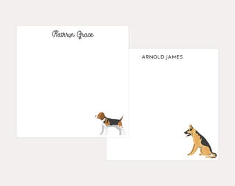Custom Dog Notepad Personalized Pet Notepads Personalized Stationery Pet Notepad Dog Notes Custom Stationary Dog Cat Pet Stationery | N65