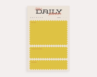 Personalized Daily Planner Notepad | Modern Stationery