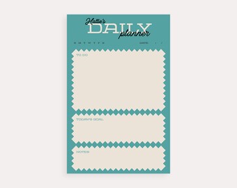 Personalized Daily Planner Notepad | Custom Stationery Gift