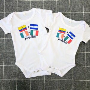 Custom Baby Bodysuit, Choose Your Flags, Youth T-shirt, Matching Siblings, Baby bodysuit, Flags, Baby Boy, Baby Girl Bodysuit, Nationality image 5
