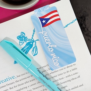 Magnetic Bookmark, Puerto Rico Bookmark, Placeholder, Textbook Page Holder, Puerto Rican Flagpole