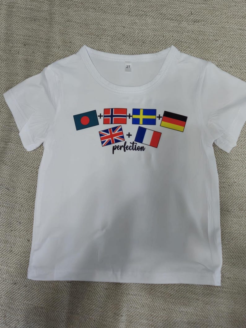 Custom Baby Bodysuit, Choose Your Flags, Youth T-shirt, Matching Siblings, Baby bodysuit, Flags, Baby Boy, Baby Girl Bodysuit, Nationality image 8