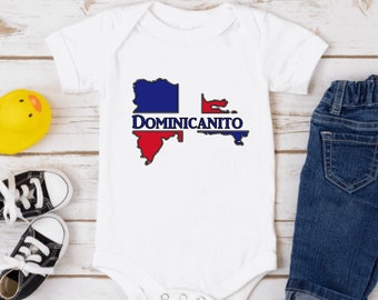 Dominican Bodysuit, Dominicana Shirt, Dominican Republic Shirt, Republica Dominicana, Dominican Crawler, Baby Gift, Baby Shower Gift
