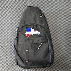 Crossbody Belt Bag, Dominican Republic Cross Body Bag, Fanny Pack, Dominican Day Parade, Dominicana Bag, Dominicano Bag, Sling Bag
