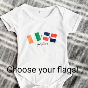 Custom Baby Bodysuit, Choose Your Flags, Youth T-shirt, Matching Siblings, Baby bodysuit, Flags, Baby Boy, Baby Girl Bodysuit, Nationality