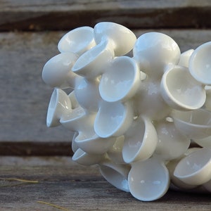 Handmade Porcelain Sculpture. Tealight Candle Holder. image 5