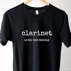 Clarinet Tshirt - Clarinet Gift For Him Her Men Women Clarinetist Player Teacher - Clarinet Lover Gift Idea Themed Classical Musician Jazz