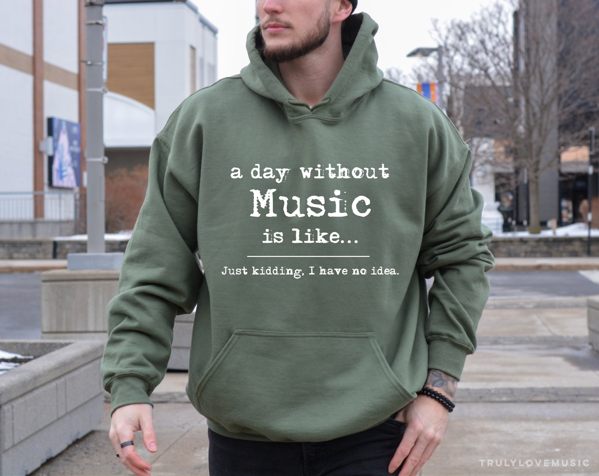 Music Hoodie Funny Music Sweatshirt Sweater - Musician Gift for