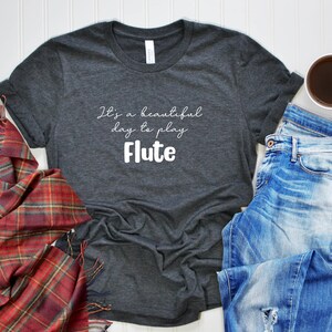 Flute T-Shirt - Flute Gift For Him Her Men Women Teacher Student - Music Gift TShirt Flautist Oboe Clarinet Bassoon Player Classical Jazz