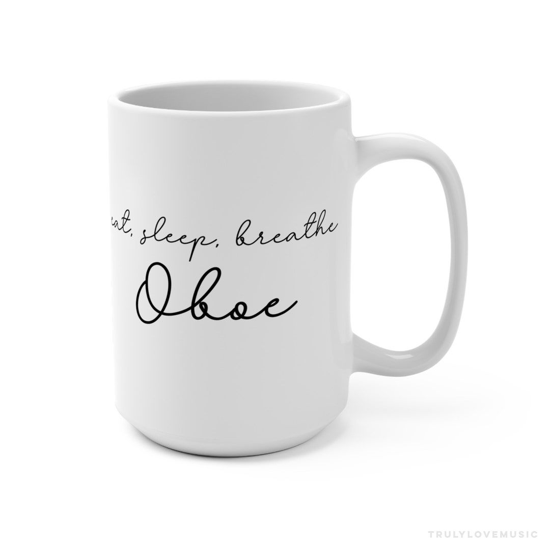 Oboe Mug Funny Oboe Gift for Him Her Men Women Teacher Oboist 15oz