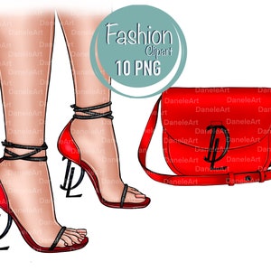 Red High Heel Shoes PNG, High Heels Clipart, Graphics, Clipart