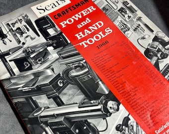 Book SEARS CRAFTSMAN. “Power and Hand Tools”. Catalog from 1966. Original edition. Used in Great condition 4/5.