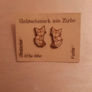Holzschmuck aus Zirbe - Fuchs