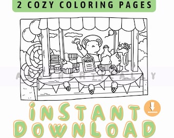 2 Cute printable coloring pages