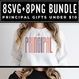 Principal SVG, Principal PNG For Sublimation 16 designs tshirt bundle, Gifts for Retired Principals, Assistant Principal and Vice  Principal