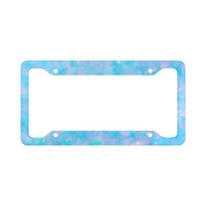 Abstract Iridescent License Plate Frame, License Plate Frame, Abstract License Plate Frame, Iridescent License Plate Frame