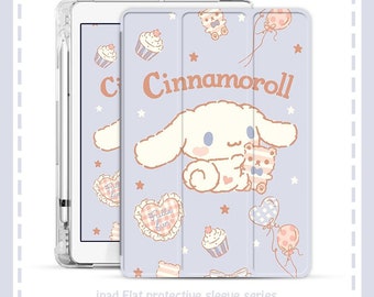 iPad Case cute otter boho kawaii animal pattern minimalism aesthetic pastel Case For iPad 9.7 10.2 Pro 9.7 10.5 11 12.9 Air 2 3 Mini 4 5