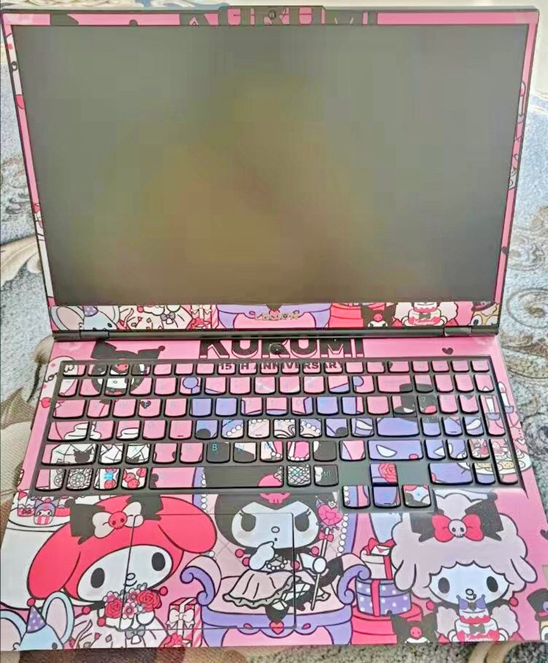 Cute Anime Laptop Decal Skin Layout Protector for Macbook 3 Etsy