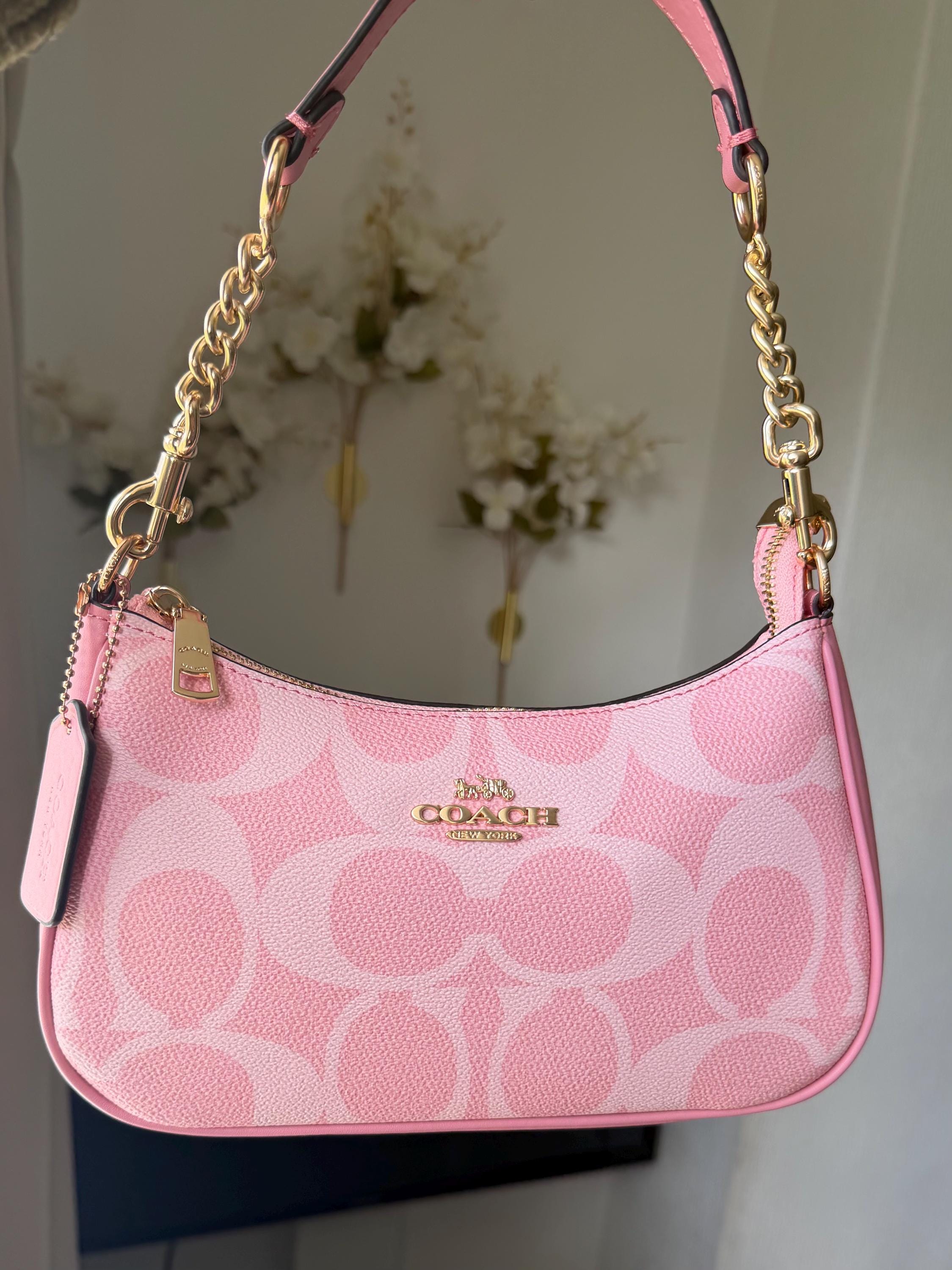 Vintage Coach Bag Pink - Etsy Canada