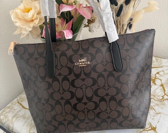 Coach Ergo Pleated Satchel, Y2K Signature Jacquard Bronze Leather